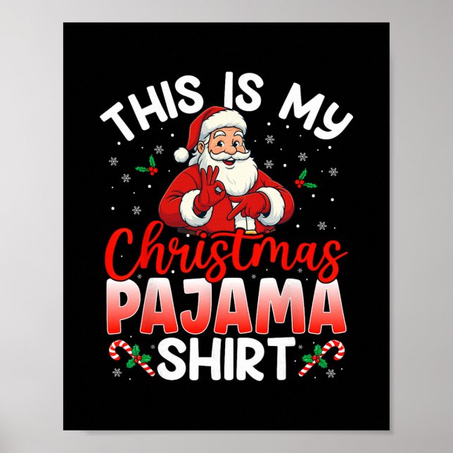 Póster 67 Meme Seis Siete Pijamas Divertidos De Navidad S (Frente)