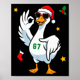 Póster 67 Meme Silly Goose 6 7 Divertido Seis Siete Navid
