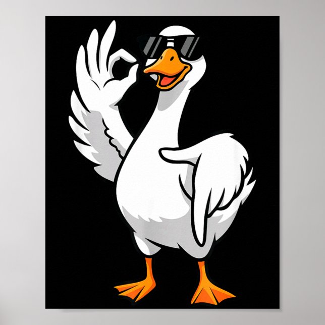 Póster 67 Meme Silly Goose 6 7 Funny Six Seven 6-7 Gen Al (Frente)