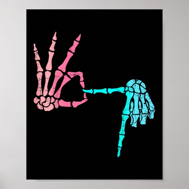 Póster 67 Meme Skeleton Drip Ice Cream 67 Baseball Lifest (Frente)