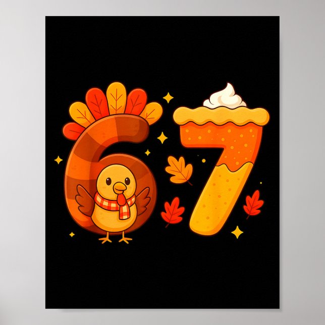 Póster 67 Meme Thanksgiving Turkey Day Funny Holiday Six  (Frente)