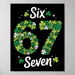 Póster 67 Meme Tréboles Día de San Patricio 6-7 Niños Niñ