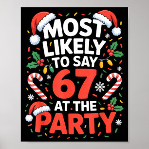 Póster 67 Memes divertidos de Navidad Más probable de dec