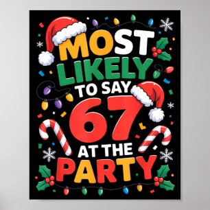 Póster 67 Memes divertidos de Navidad Más probable de dec
