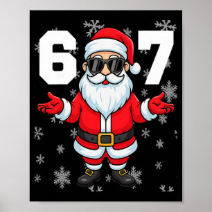 Póster 67 Navidad 6 7 Meme Pijama 67 Bruh jerga 