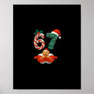 Póster 67 Navidad 6 7 Meme Pijamas Fiesta Amantes de los