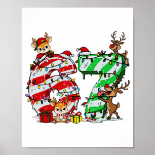 Póster 67 Navidad 6 7 Meme Pijamas Fiesta Gen Alpha Sl