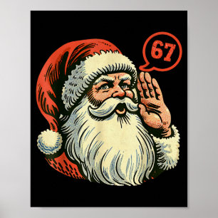 Póster 67 Navidades Divertido Seis Siete Meme Brainrot Sa