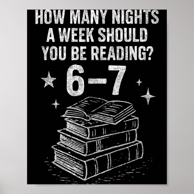 Póster 67 Nights Reading Meme For Bibliophiles Englieache (Frente)
