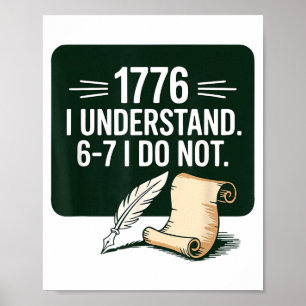 Póster 67 Profesor de Estudios Sociales 1776 Entiendo 6 7