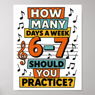 Póster 67 Profesor de Música Meme Divertido Argot de Músi