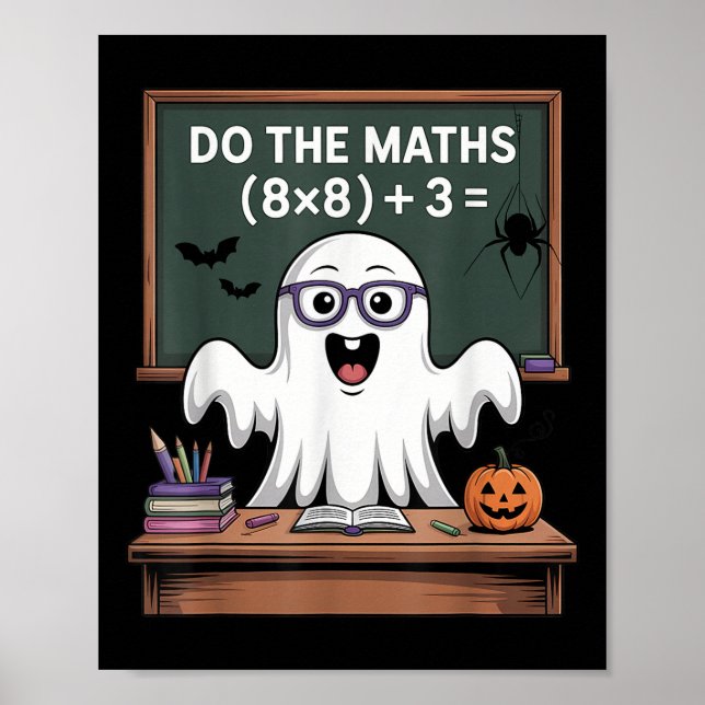Póster 67 Profesor Fantasma de Halloween Seis Siete Meme  (Frente)