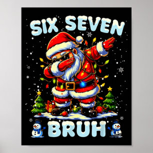 Póster 67 Seis Siete Burh Divertida Navidad 6 7 Meme Homb