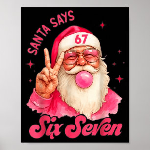 Póster 67 Seis Siete Burh Divertida Navidad 6 7 Meme Homb