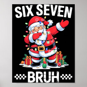 Póster 67 Seis Siete Burh Navidad 6 7 Meme