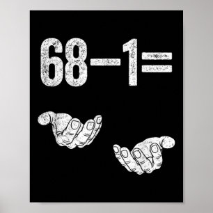 Póster 67 Seis Siete Matemáticas Matemáticas Brainrot Ecu