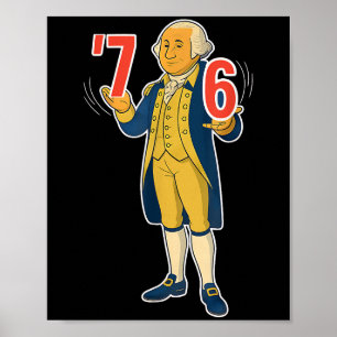 Póster 67 Seis Siete Meme Divertido George Washington