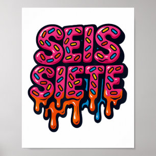 Póster 67 Seis Siete Seis Siete Spanish Brainrot Viral Me