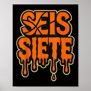 Póster 67 Seis Siete Spanish Brainrot Cumpleaños 