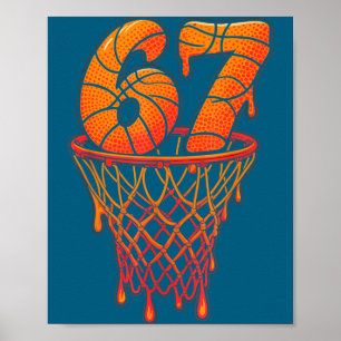 Póster 67 Siete Goteo Crema Hielo Baloncesto Seis Meme