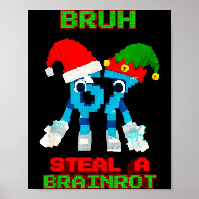 Póster 67 Six Seven 6-7 - Funny Steal Brainrot Kids Chris (Frente)
