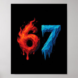 Póster 67 Six Seven 6-7 Hielo Flamante - Bra de Adolescen