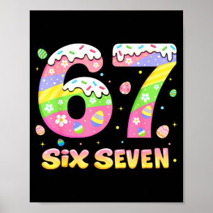 Póster 67 Six Seven Bunny Conejo Para Niñas Niños Camiset