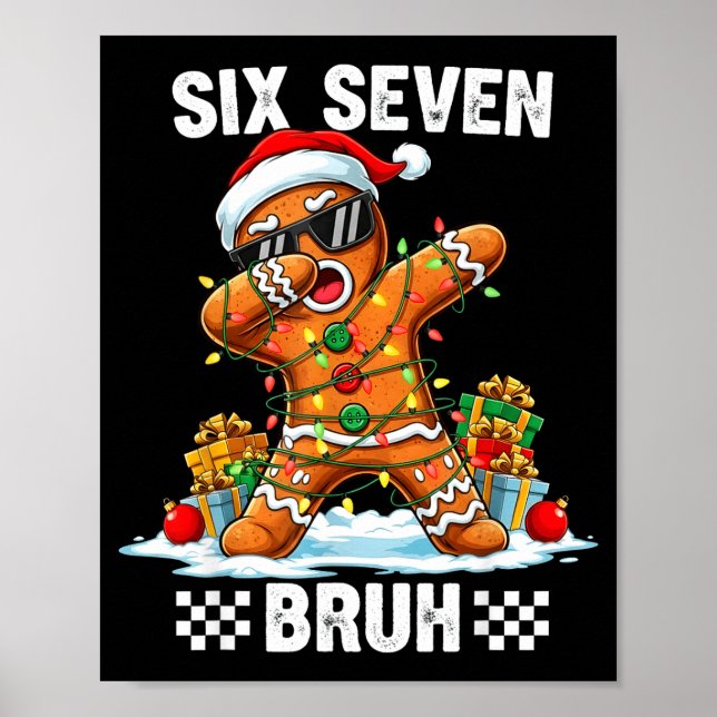 Póster 67 Six Seven Burh Christmas Gingerbread 6 7 Meme M (Frente)