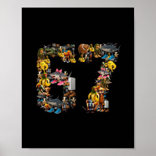Póster 67 Six Seven Cumpleaños Meme Viral Italian Brainro