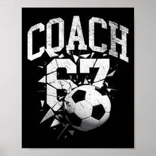 Póster 67 Six Seven Entrenador Fútbol Gen Alpha Brainrot 