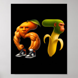 Póster 67 Six Seven Italiano Pareja de Memes de Brainrot