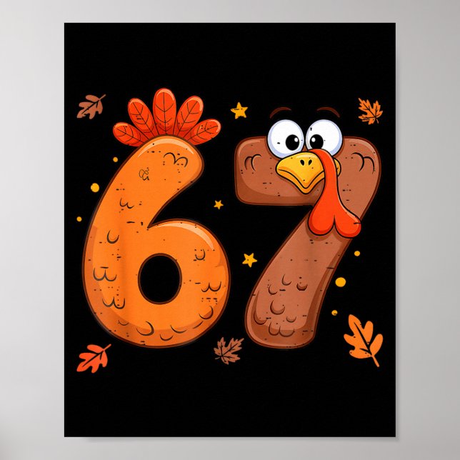 Póster 67 Thanksgiving Turkey Turkey  (Frente)