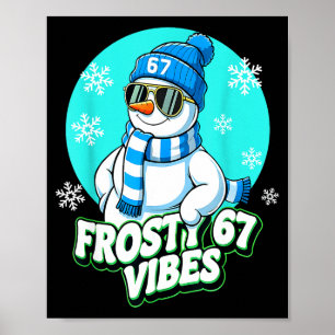 Póster 67 Vibraciones de Muñeco de Nieve Invierno Seis Si