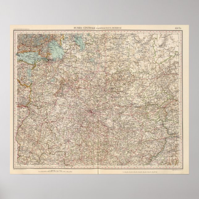 Póster 6970 Central Russia (Frente)