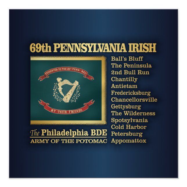Póster 69.ª Pennsylvania Irish (BH) (Anverso)