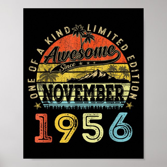 Póster 69 Limited Edition 1956 One Of A Kind November 69t (Frente)