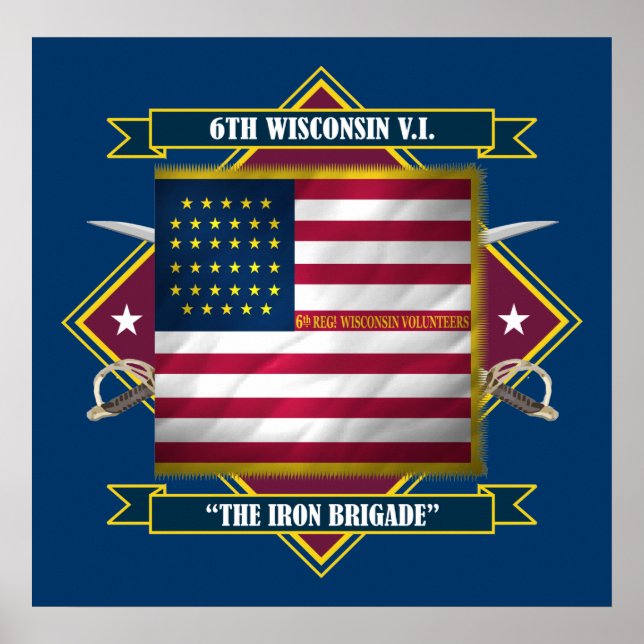 Póster 6.ª Infantería de Wisconsin (Frente)