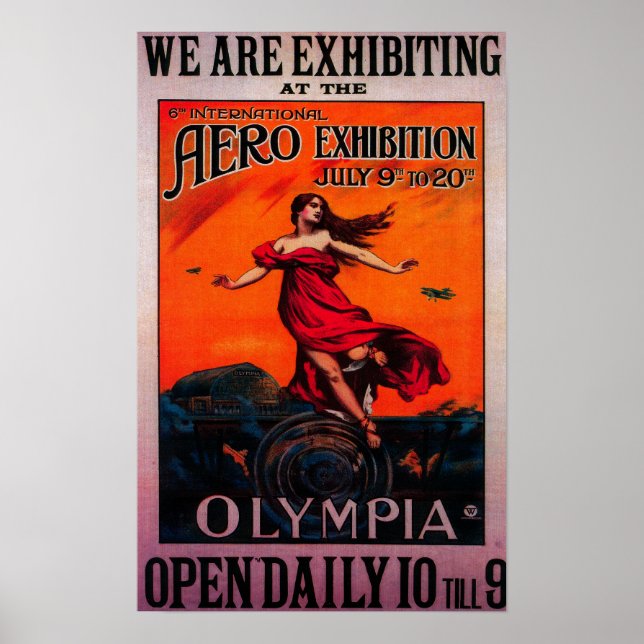 Póster 6.º Afiche de la Expo Internacional Aero (Frente)