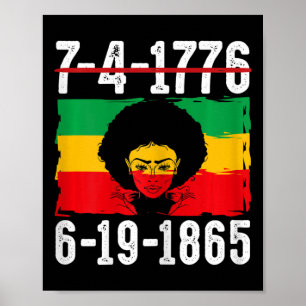 Póster 6-19-1865 African American Black History Month 1