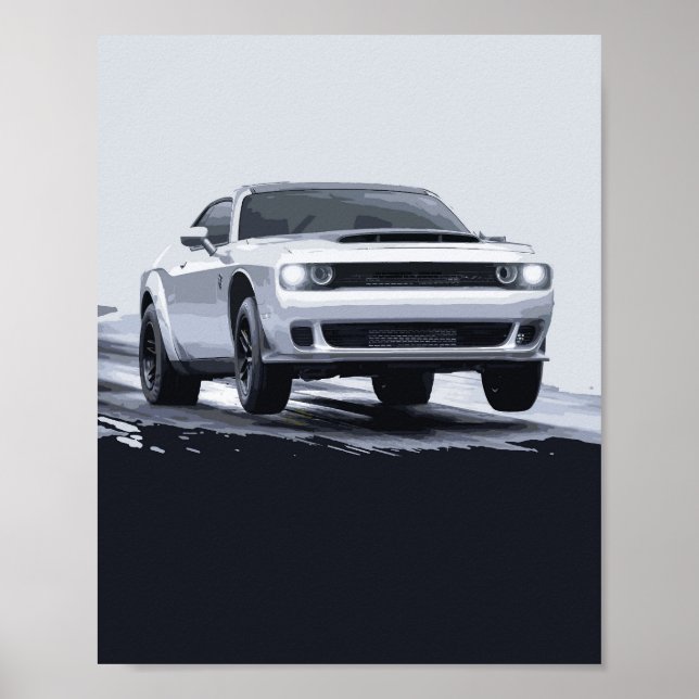 PÓSTER 6.2L CONTROL DE LANZAMIENTO HELLCAT DRAG RADIAL RE (Frente)