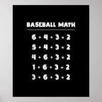 6 4 3 2 Matemáticas de Béisbol - Juego Cute de Sof