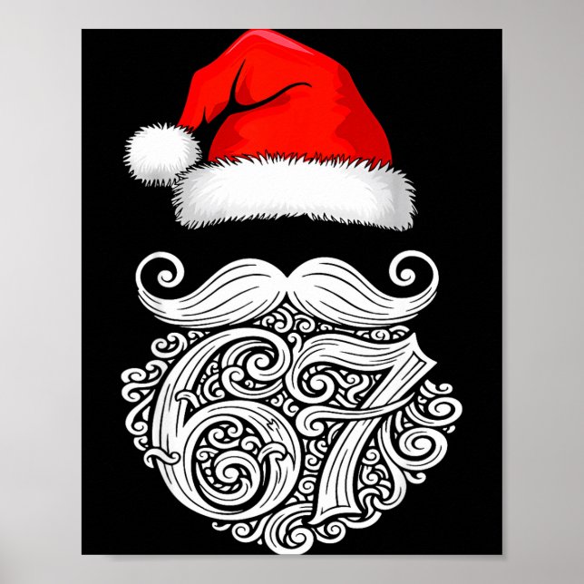 Póster 6 7 Christmas 67 Santa Six Seven Christmas Boys Te (Frente)