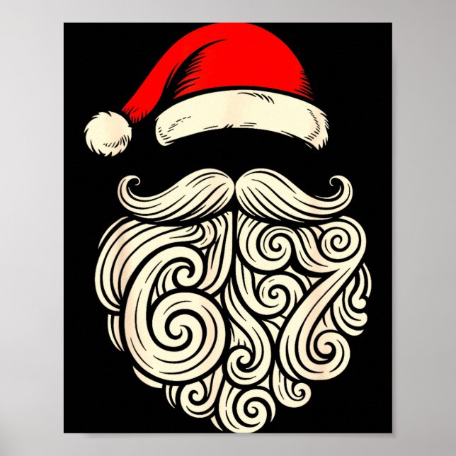 Póster 6 7 Christmas 67 Santa Six Seven Christmas Boys Te (Frente)