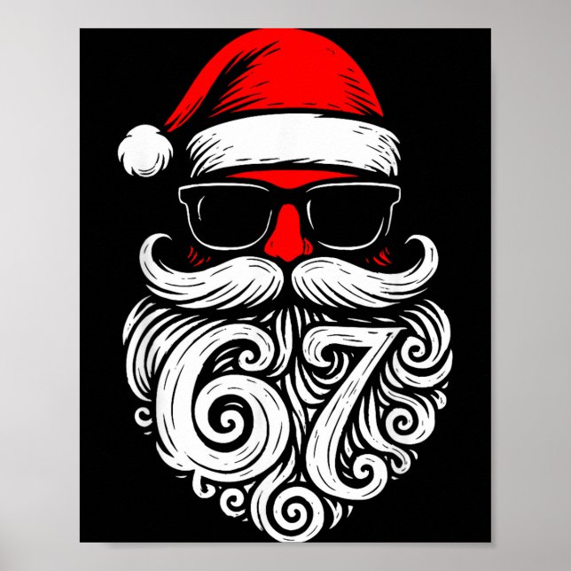 Póster 6 7 Christmas 67 Santa Six Seven Christmas Boys Te (Frente)