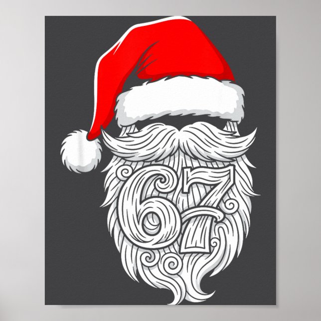 Póster 6 7 Christmas 67 Santa Six Seven Christmas Boys Te (Frente)