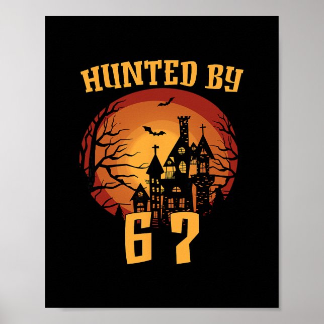 Póster 6 7 Halloween 67 Meme Seis Siete Gen Alpha (Frente)