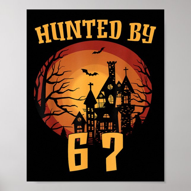 Póster 6 7 Halloween 67 Meme Six Seven Haunted Gen Alpha  (Frente)
