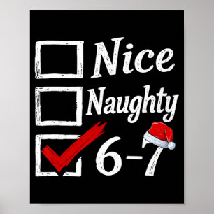 Póster 6-7 Meme Bonito Travieso 67 Navidad Rotura Cerebra