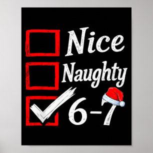 Póster 6-7 Meme Bonito Travieso 67 Navidad Rotura Cerebra