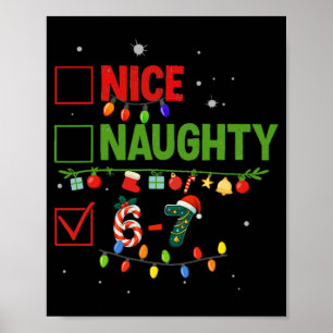 Póster 6-7 Meme Bonito Travieso 67 Navidad Rotura Cerebra